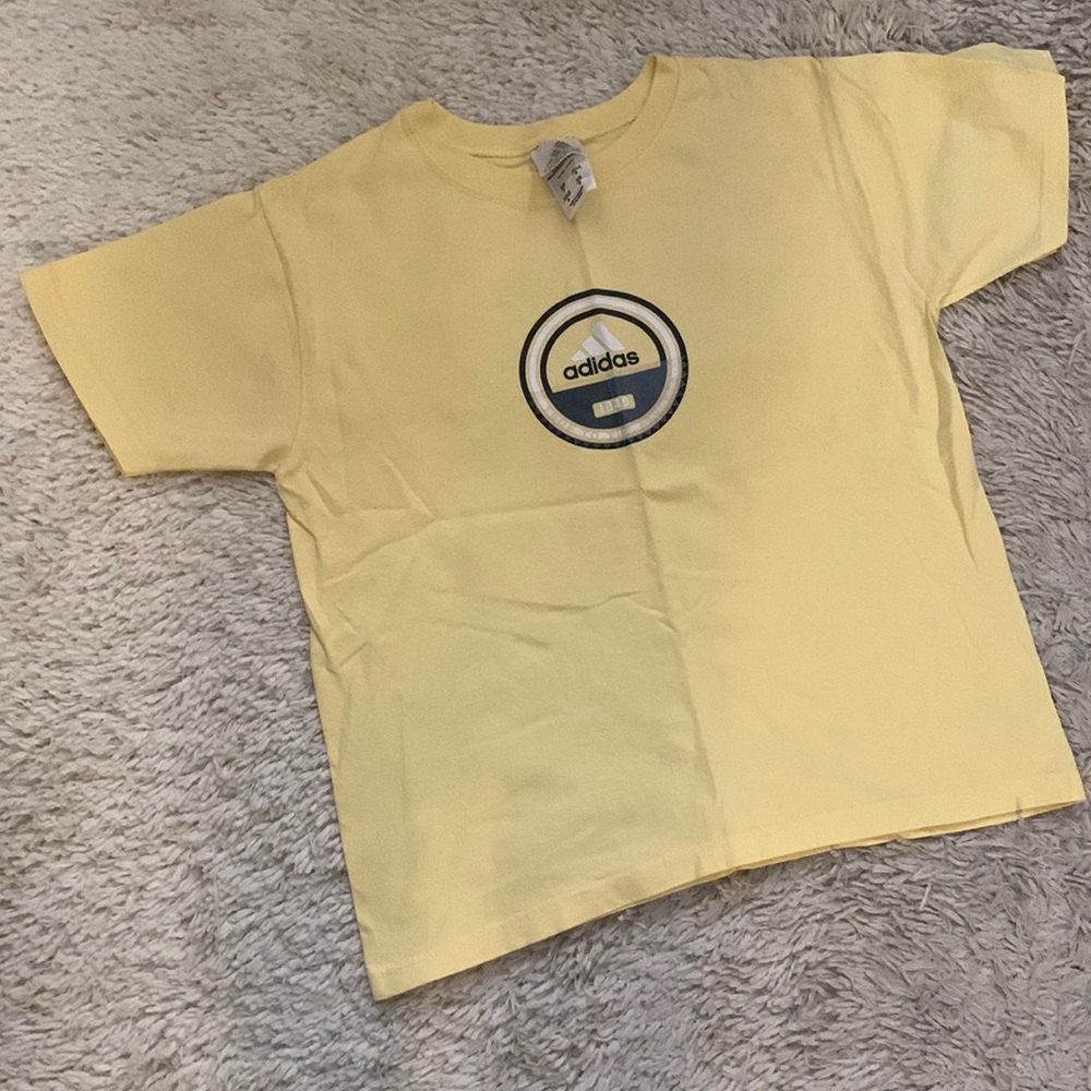 VINTAGE Yellow Adidas T-Shirt